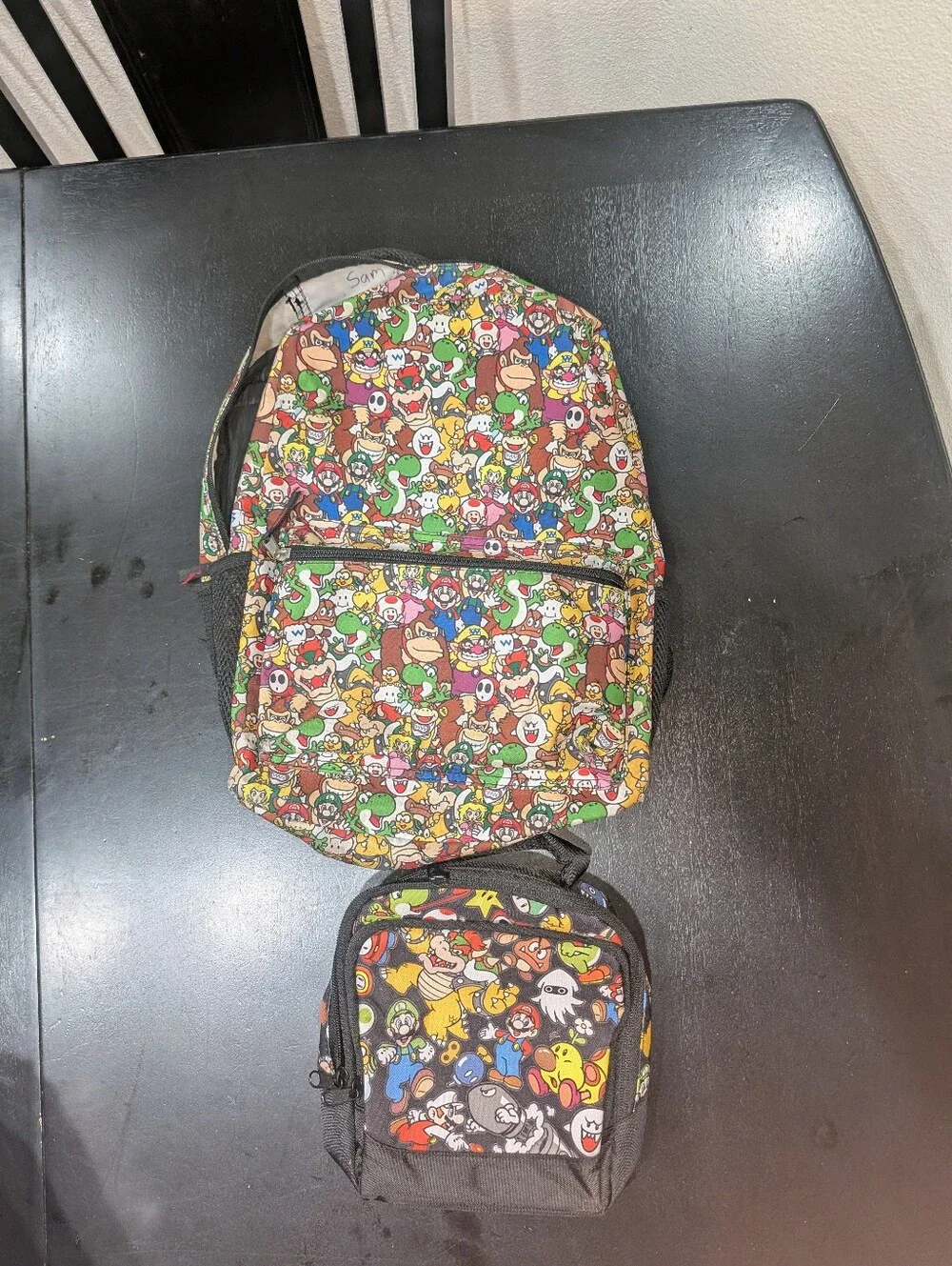 Super Mario Characters All Over Print Backpack and Lunchbox
